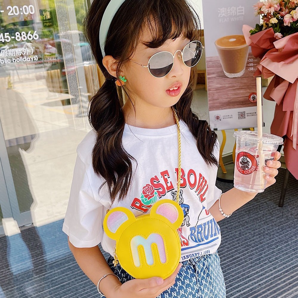 Creative Sequin Rainbow Shoulder Bag for Women, Cartoon Children's Bag, 2021 New Cute Girls' Crossbody Bag, Coin Purse