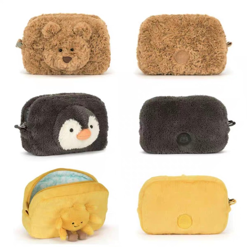 英国ピーナッツペンギンバルセロナクマ太陽小さなバッグ化粧品バッグ文具収納袋ぬいぐるみ|undefined