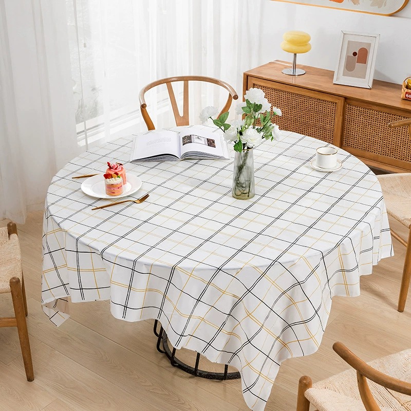 Rectangular disposable tablecloth kindergarten holiday party Christmas plastic tablecloth hotel autumn outing round table