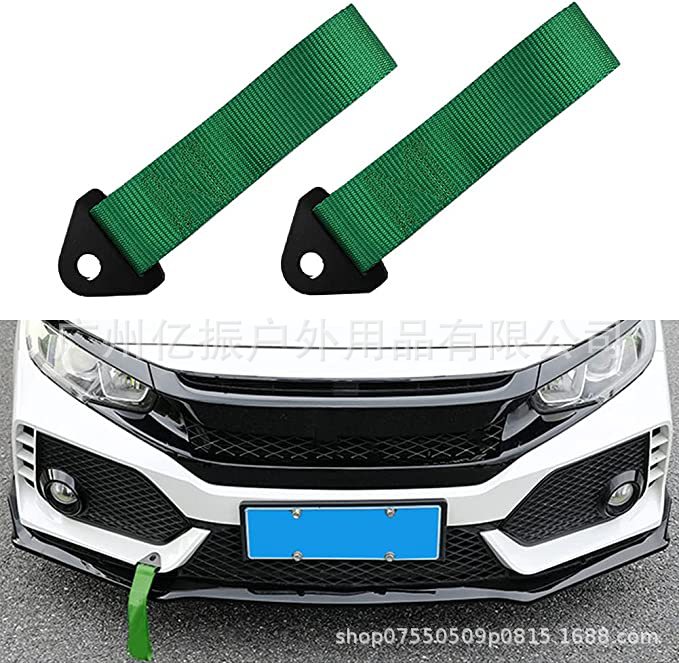 汽车拖车绳改装牵引带前后杠拖车绳 通用赛车竞技拖车绳OMP拖车带