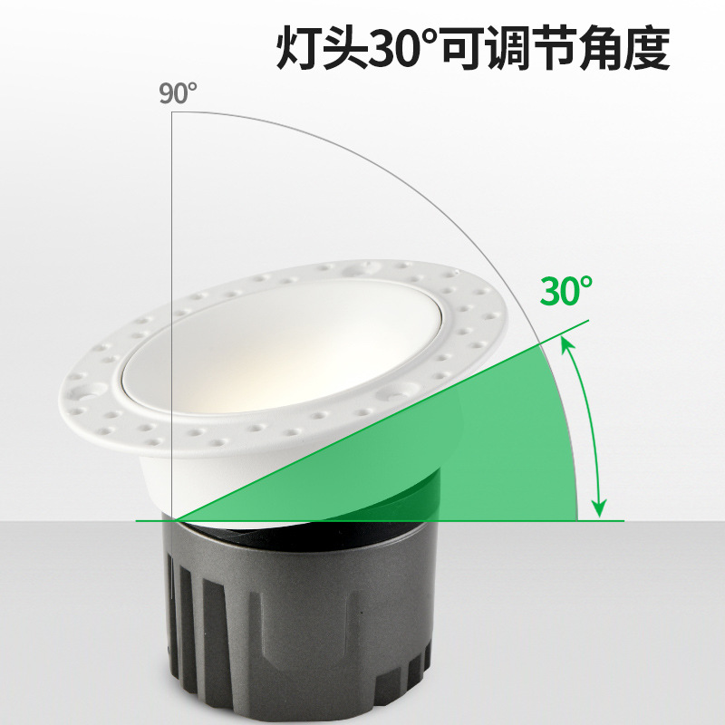 Grand View Garden ultra delgada sin bordes incrustados anti-deslumbrantes de espectro completo luz suave LED sala de estar doméstica sin lámpara principal 495L image 4