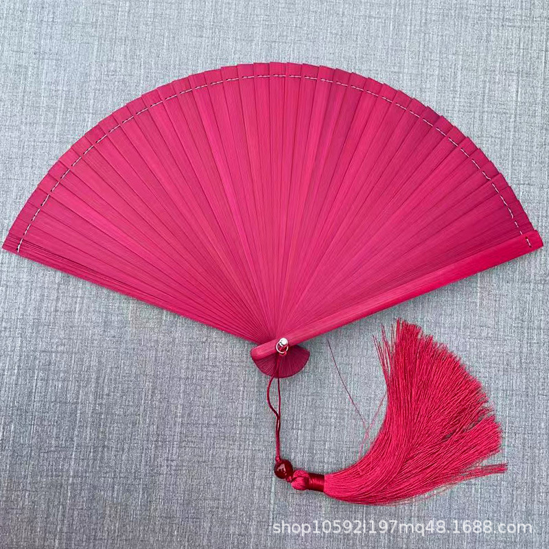 全竹古风折扇子中国风汉服拍照夏季日用纳凉舞蹈蜻蜓迷你折叠批发|undefined
