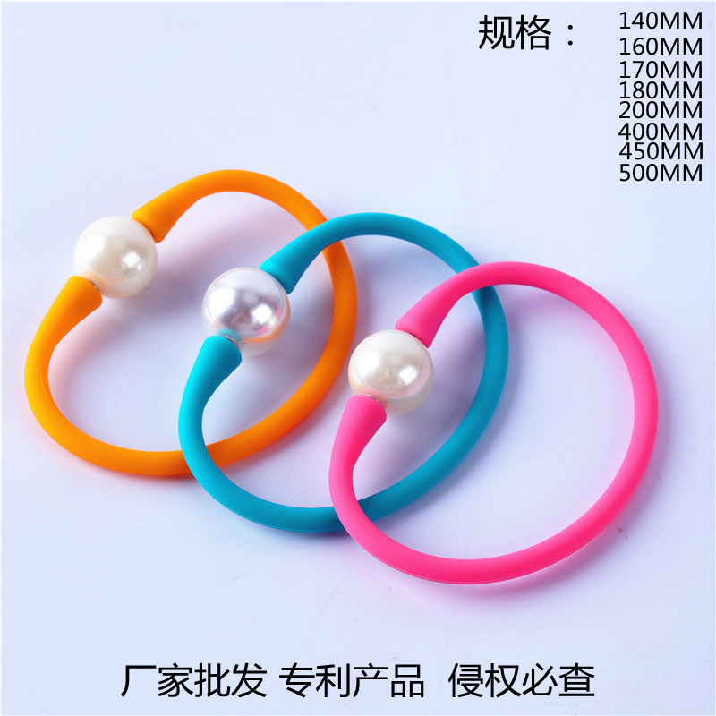 Amazon Silicone Pearl Bracelet Necklace DIY Jade Silicone Bracelet Creative Jewelry Freshwater Pearl Bracelet Korean