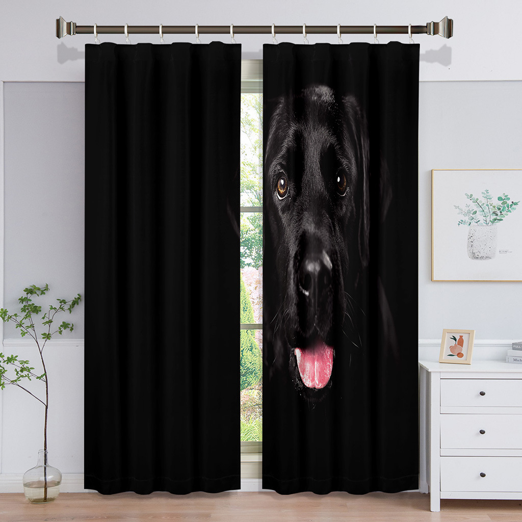 Cross border Supplying Curtains Manufactor modern Simplicity curtain Two-sided shading 3D Digital Printing curtain