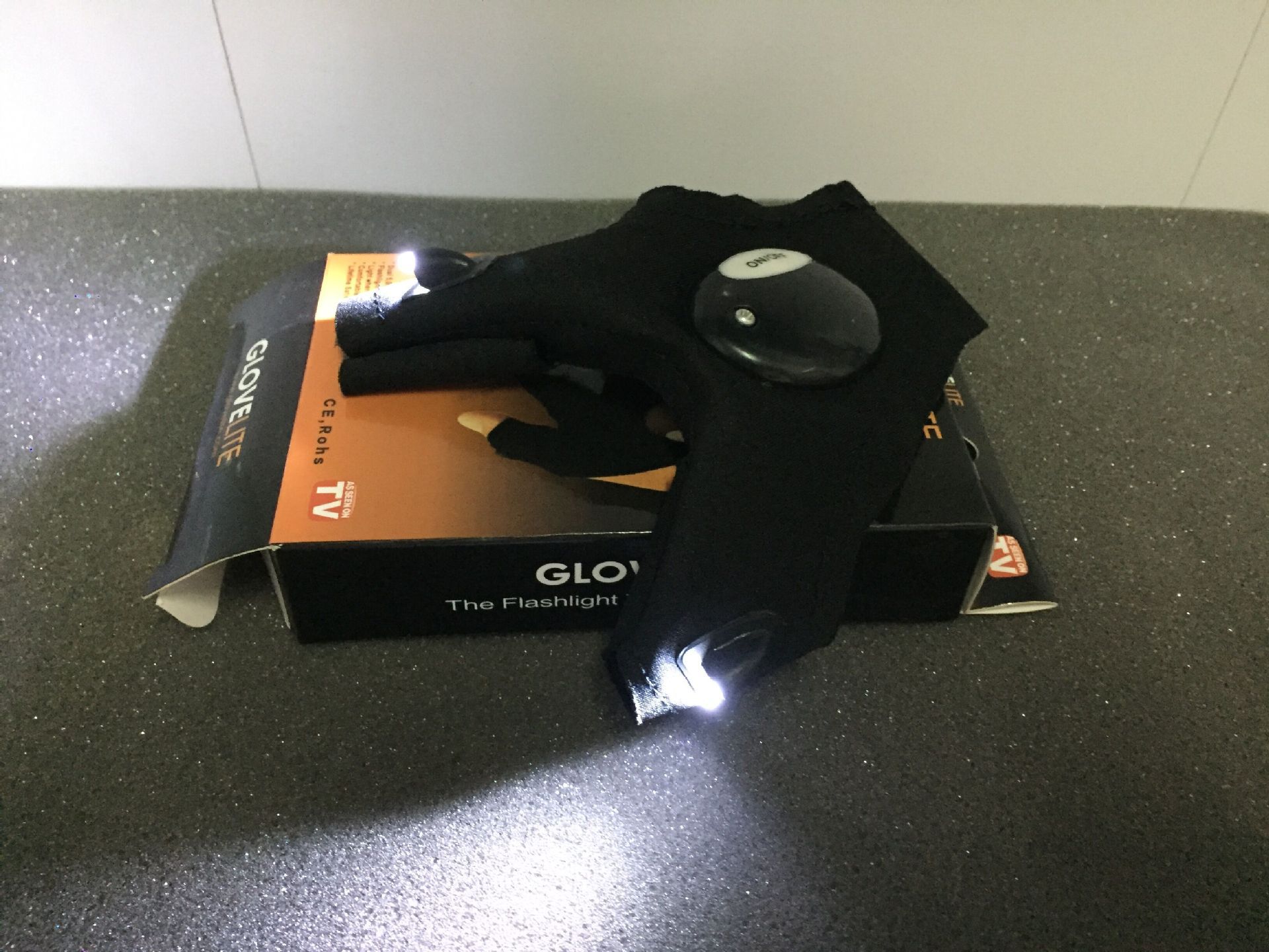 Guantes de TV luz al aire libre Dispositivo de reparación guantes de pesca luminosos con luz guantes deportivos reparación práctica iluminación mano