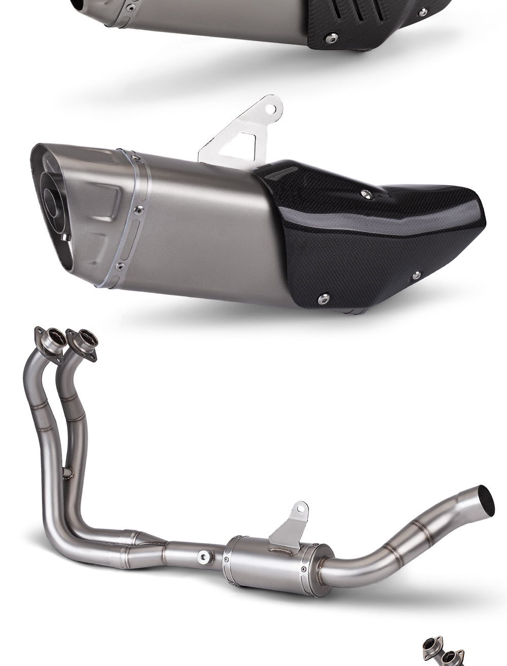 R7 Exhaust Pipe Stainless Steel Front End Exhaust Pipe End Muffler Combination suit Special Vehicle 2021-2023