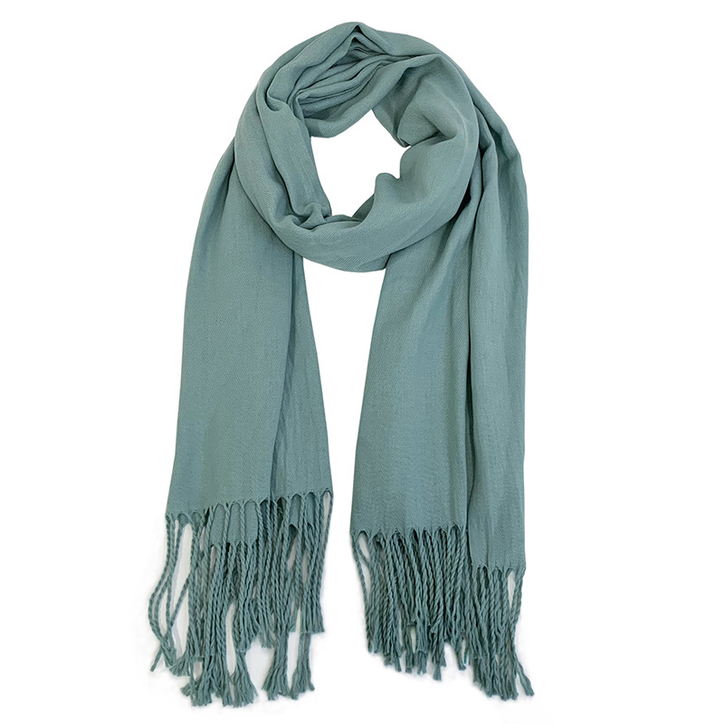 Bufandas de invierno femeninas de alta calidad 2025 nuevo estilo de cachemira de color sólido multifuncional calentamiento bufandas de cuello