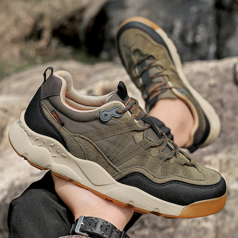 New Non-slip Shock-absorbing Outdoor Hiking Shoes Foreign Trade Wear-resistant Off-road Hiking Casual Shoes Men's Wholesale_vogvips.com