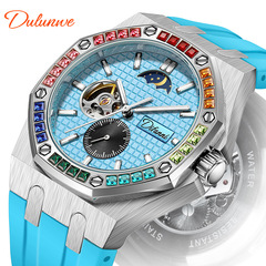 Royal Oak Tree Colorful Knight Automatic Multi-functional Solar Mechanical Watch Waterproof Night Light Men's Watch