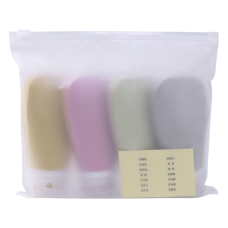 Amazon caliente de silicona sub-botella portátil apretón cosmético viaje sub-botella traje botella vacía muestra