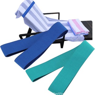 in stock wholesale beach chair towel windproof fixed strap multifunctional elastic strap beach chair fixed strap