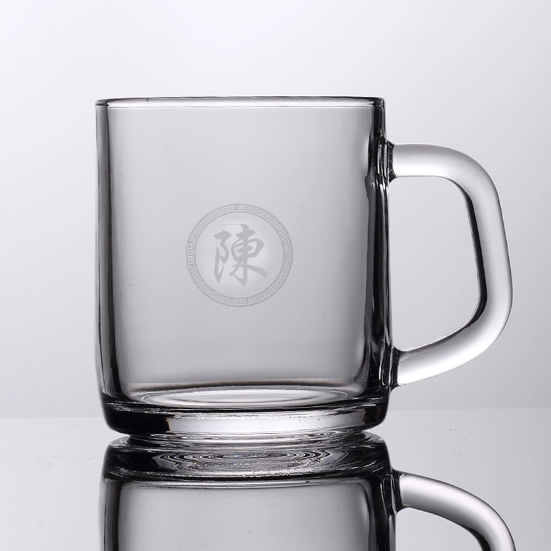 Чашка из закаленного стекла, устойчивая к высоким температурам и взрывозащищенная офисная чашка для шахмат и карточной комнаты, частная чайная чашка по индивидуальному заказу - 520 мл