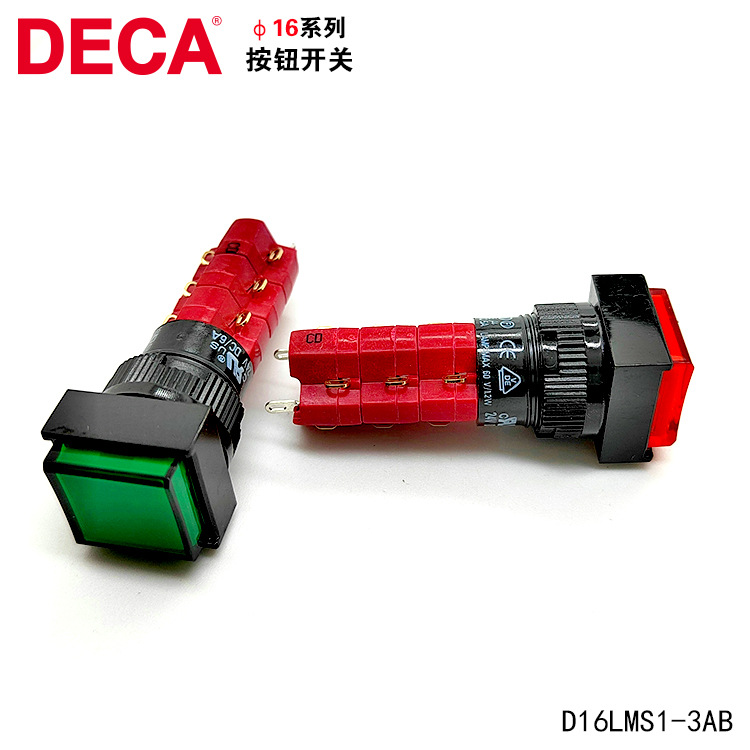 Taiwan DECA Jinlian D16LMS2-3ABA button switch 16mm instantaneous…