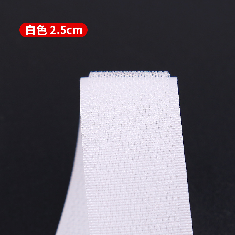 부드러운 얇은 후크 흰색 2.5cm, 25회 촬영