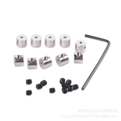 6*5mm カフスレンチ、人気の特殊ネジレンチ、カフス締め具、バッジアクセサリー、10個の小袋