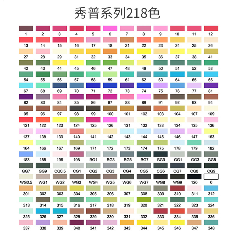 Xiupu touch7 Generación de alcohol aceitoso marcador de doble cabeza de color único pluma de pintura para niños diseño de estudiantes