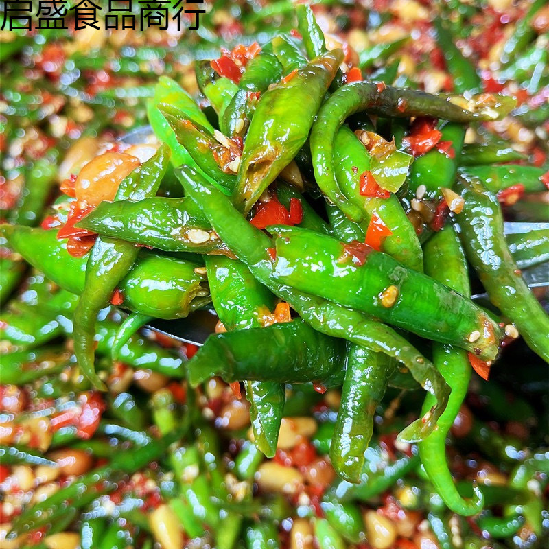 江西特产新鲜辣椒腌制腌青椒腌辣椒香辣下饭菜脆嫩爽口辣椒酱