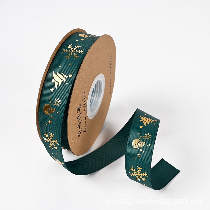 Material de ramo navideño de doble cara impresión en color bolsa kraft papel de flores caja de regalo papel de regalo de navidad