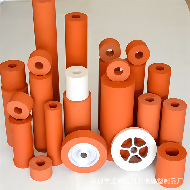 梅州市热转印烫金胶轮进口质量铝芯覆植胶 铁芯加耐高温胶