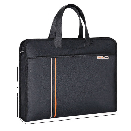 Jianteng A4 Portable Document Bag, A4 Thickened Canvas Business Briefcase, Conference Materials File Folder, Weidong