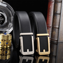 商务休闲百搭腰身带 3.5cm 头层牛皮内穿 不锈钢自动扣 工厂现货