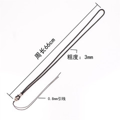 DIY藏銀合金黃金琥珀翡翠吊墜掛繩 合金直套長繩項鍊繩男女掛件繩