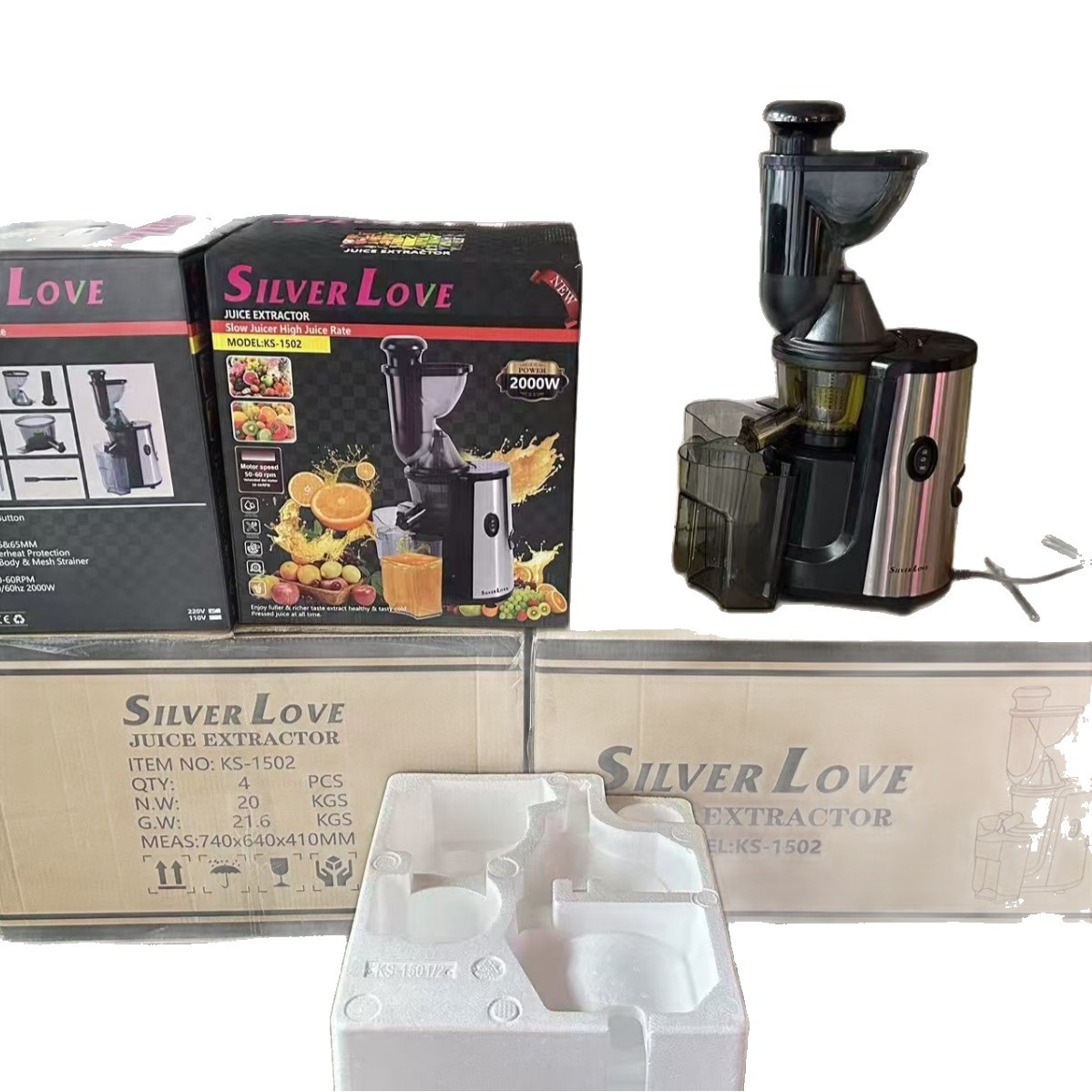 Fábrica de cabello recto SILVER LOVE electrodoméstico cocina eléctrica de cobre máquina de extracción de jugo image 6