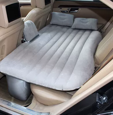 Vehicle-mounted inflatable bed the back seat of the car - one-piece-gray-flocked-bodysuit-with-crotch