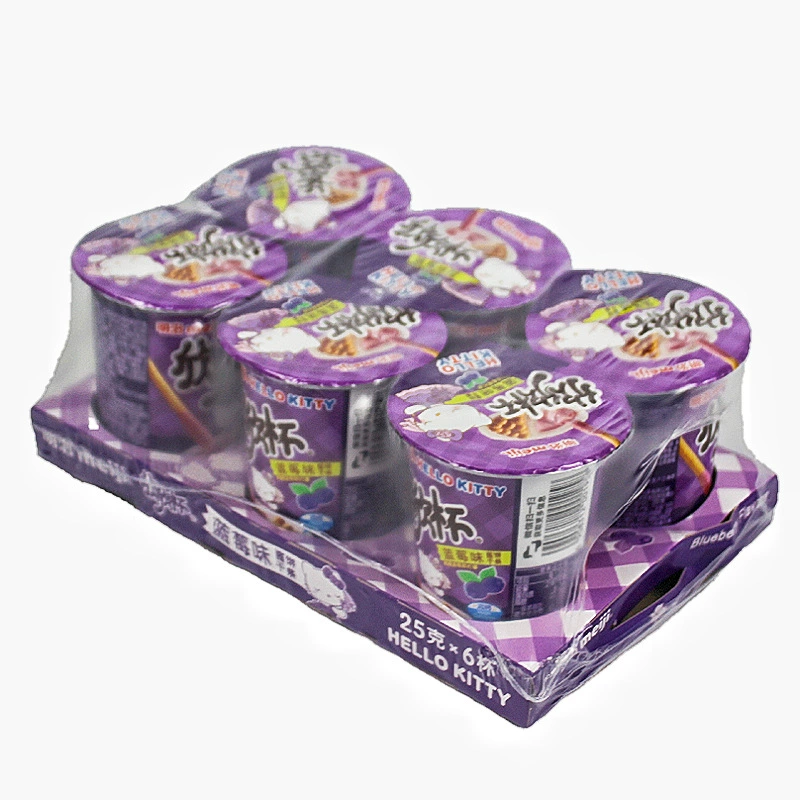 Meiji Xinxin Cup 25 г*6 чашек полная коробка детская закуска палочер biscuit шоколадный соус подарок покупка оптом