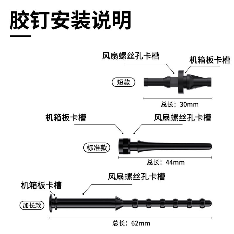 現品のケースのファンのゴム釘のコンピュータの放熱器のゴム釘の衝撃を抑えて騒音の靭性を下げます。|undefined