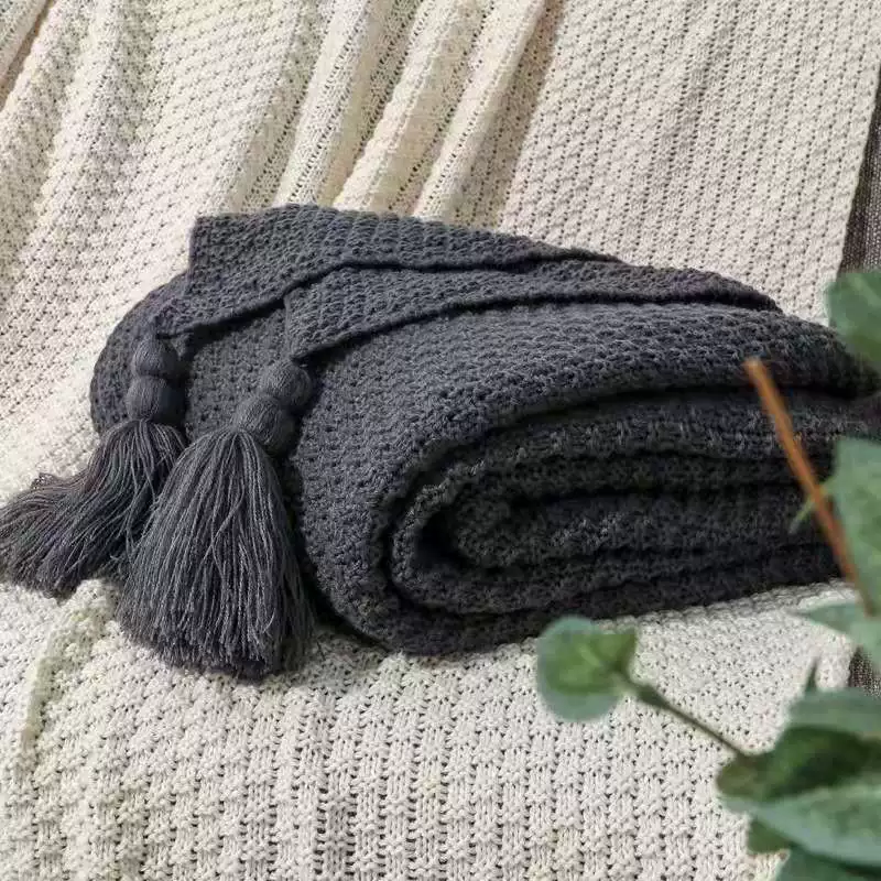 Sofa, knitted duvet for leisure, Nordic style