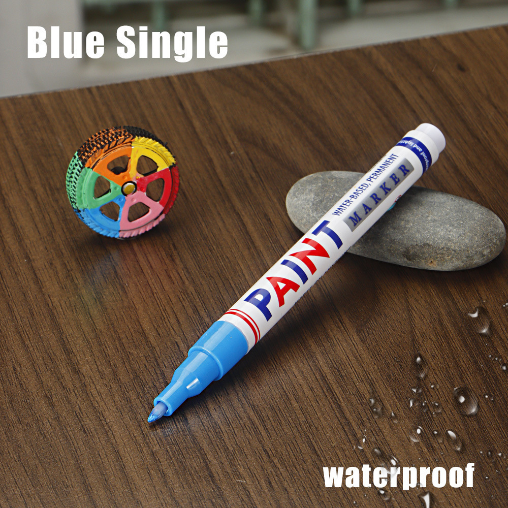 Pluma de pintura transfronteriza impermeable no se desvanece marca de secado rápido para neumáticos de automóviles muebles de estala de pintura de reparación