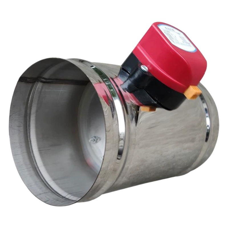 Заслонка из нержавеющей стали 201 для центрального кондиционирования, регулирующая поток воздуха, круглый дисковый затвор, обратный клапан