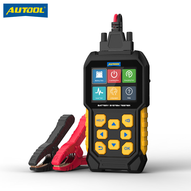 AUTOOL 汽车电瓶蓄电池检测仪12V24V电池电压电量寿命电阻测试仪