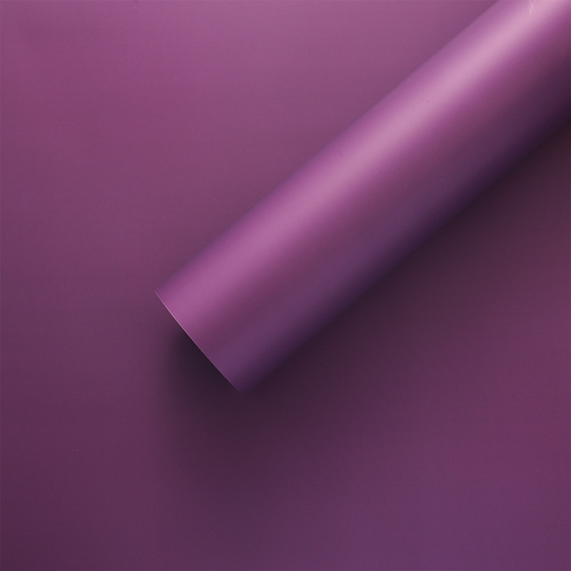 Nuevo paquete de ramo de flores 8.5 seda elegante viento de niebla matte papel de embalaje impermeable espesado papel de color sólido florista
