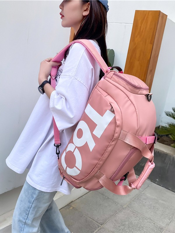 Bolsa de viaje deportiva con separación entre seco y húmedo, bolsa de yoga y fitness, bolsa de equipaje con logo personalizado para piscina con compartimento independiente para zapatos.