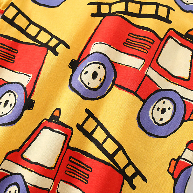 Malwee camiseta de los muchachos verano nuevos niños europeos y americanos guapos DE LOS NIÑOS impresos cuello redondo manga corta top