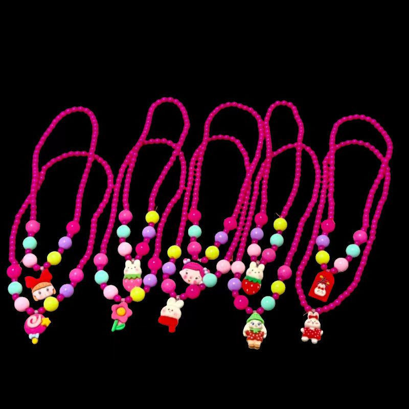Imitation pearl deep rose red pattern random