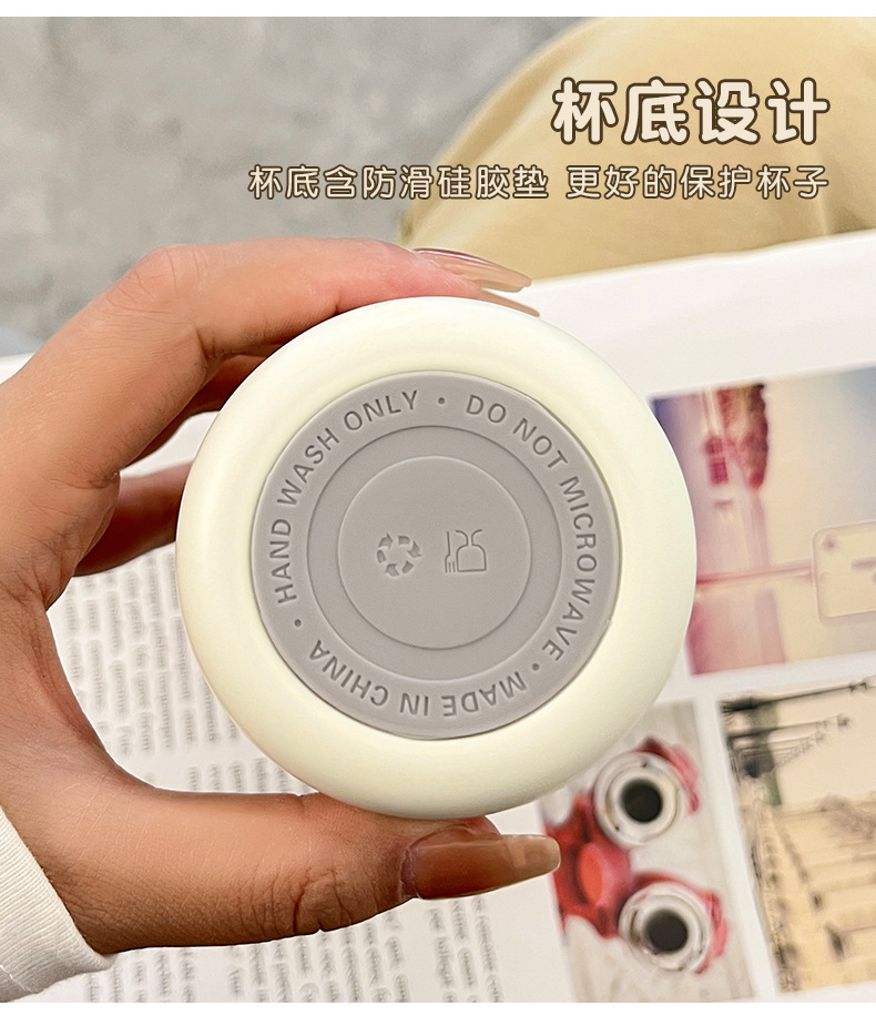 Yongkang han versión simple thermal cup para niñas cute bounce cover recta copa de agua 2023 nuevo producto pequeño y portátil taza de agua pic 32