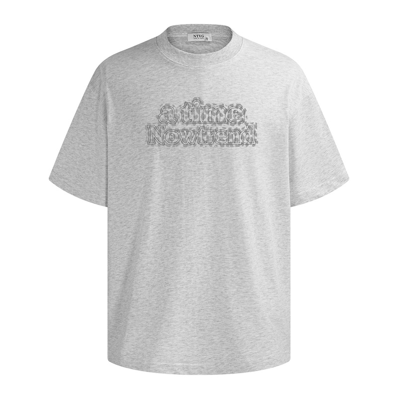 アメリカのレトロな重複アルファベットプリント半袖tシャツ男性夏のトレンドoversizeカップルの上着|undefined