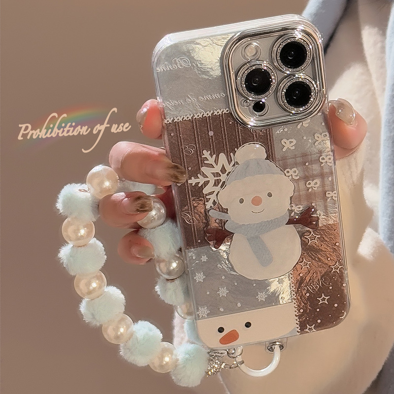 Snowman Patchwork Case Suitable for 18Promax Phone Case Apple iPhone 17 Winter 3D 16 with Chain 14 Dropshipping 15 Snowman Patchwork Case Suitable for 18Promax Phone Case Apple iPhone 17 Winter 3D 16 with Chain 14 Dropshipping 15