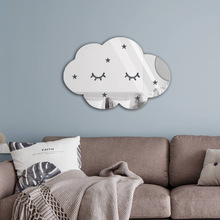 JM540 云朵亚克力客厅墙贴卧室房间装饰贴画电视背景墙温馨自粘贴