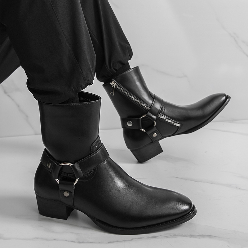 Cheap men's shoes European and American summer handmade high-end…