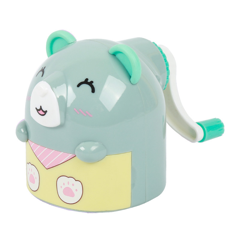 Sacapuntas de lápiz de animales creativos 7732 Sacapuntas de lápiz de oso lindo Sacapuntas de lápiz de mano de ahorro de trabajo Sacapuntas de lápiz automático