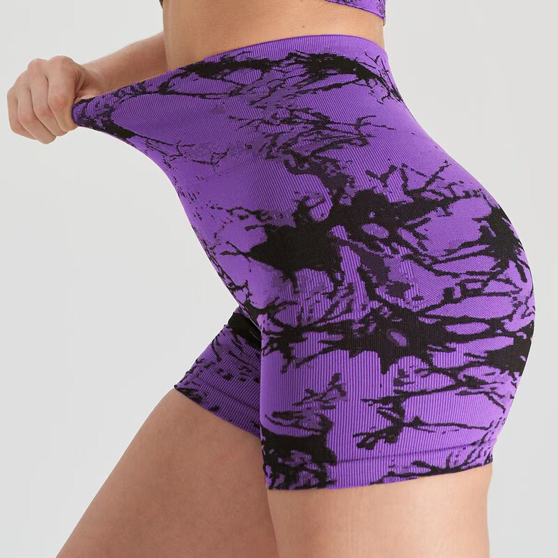 Cross-border Hot-selling Fashion Tight Hip Yoga Pants Women's High Waist Tight Quick-drying Peach Hip Sports Fitness Shorts for Women