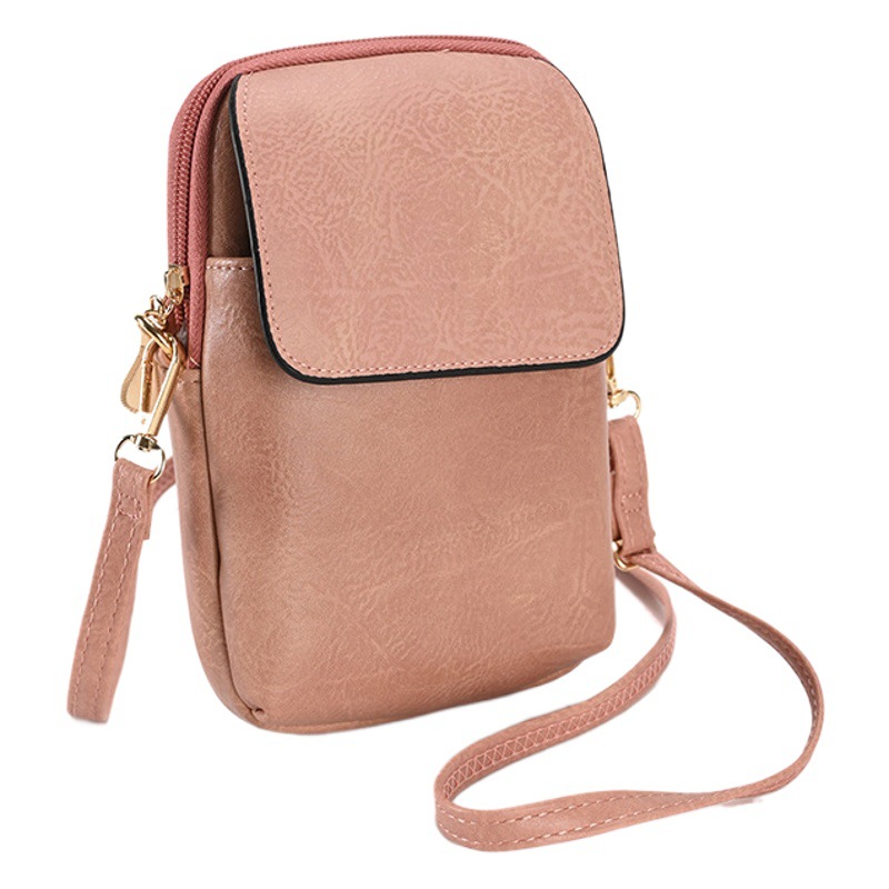 2023 nueva PU de la moda coreana bolso del teléfono móvil de las mujeres hombro crossbody mini bolso de gran capacidad bolso del teléfono móvil