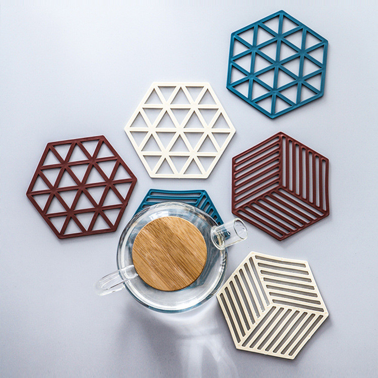 防烫垫 家用隔热垫餐桌垫 镂空锅垫碗垫 北欧风茶杯垫硅胶餐具垫