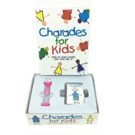 儿童趣味谜中谜看手势猜字游戏卡片Charades for kids 益智桌游