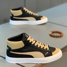 男鞋2025秋冬新款时尚百搭软底高帮板鞋快手热门同款爆款休闲鞋潮