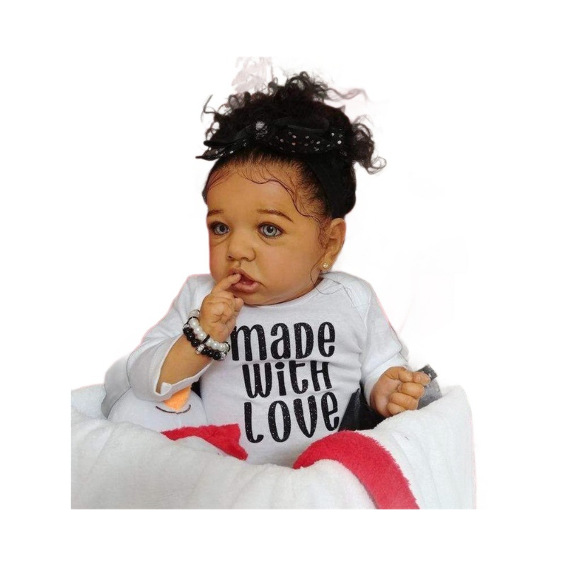 55cm bebé reborn Saskia reborn baby doll Comercio exterior e-commerce supply WISH estación independiente